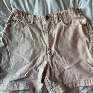 LA Blues 1990’s Women's Pastel Pink High-Rise Cotton Shorts